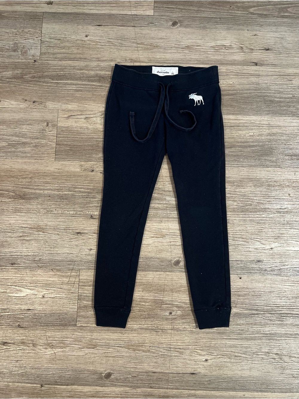 Vintage Abercrombie & Fitch Kids 3/4 Sweetpants Navy Blue Size Large